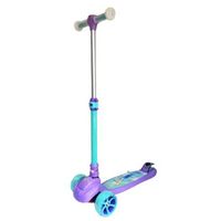 Scooter Para Niñas En Frozen Con Linterna Delantera y llantas de colores