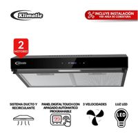 Campana Extractora 60cm Klimatic Amsterdam Acero Inoxidable Mate