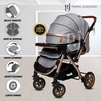 Coche Cuna De Lujo «SUNDAY DREAMS» Gris