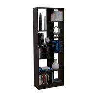 Biblioteca Office 6 Negro Amaderado Tuhome