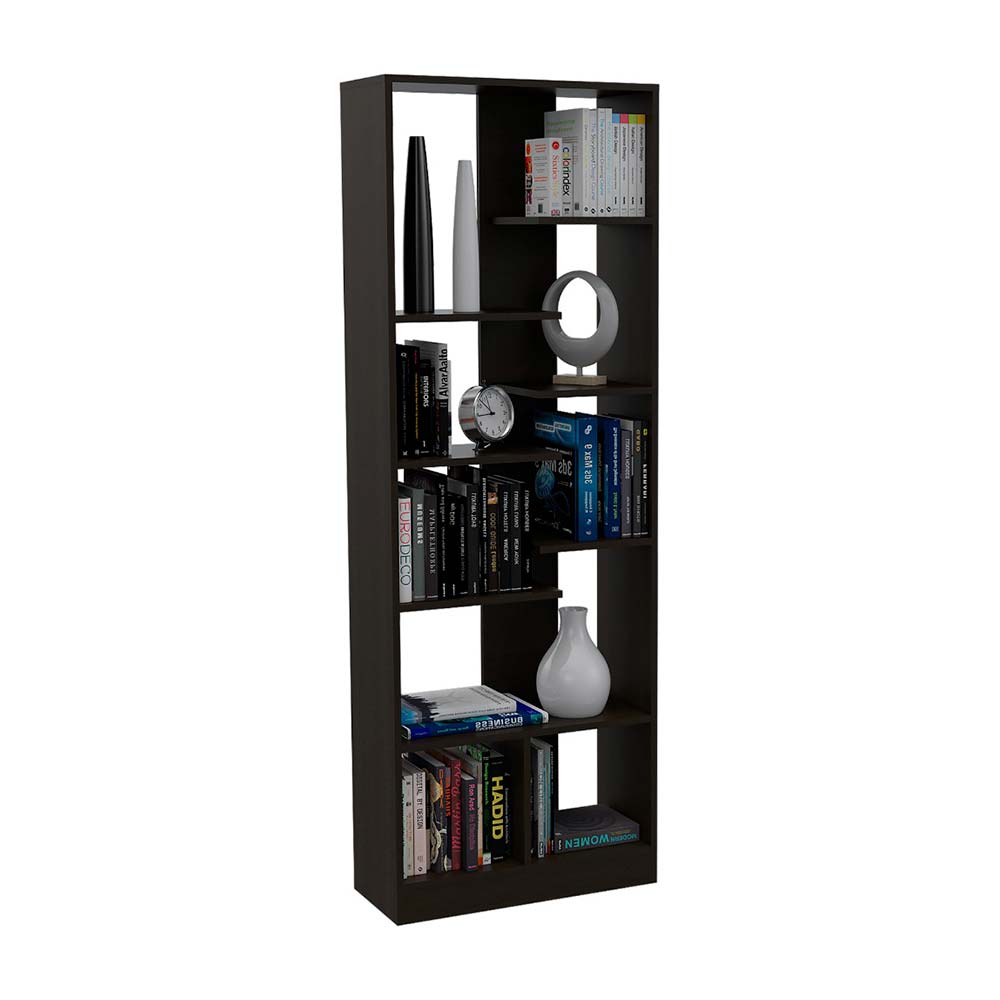 Biblioteca Office 6 Negro Amaderado Tuhome