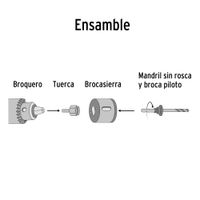 Kit para instalar cerradura 3 piezas brocasierras - pretul