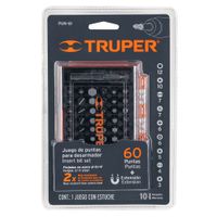 Juego de  puntas mixtas 61 piezas 1"" truper