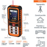 KIT Medidor de distancia laser 100 m, nivel laser.