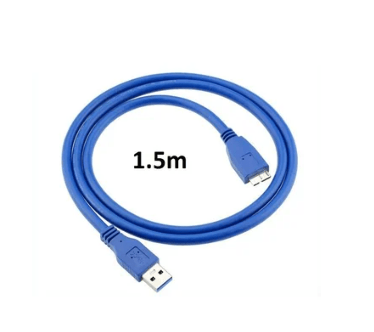 Cable Usb 3.0 A Disco Duro Externo B 1.5m Usb 3.0 a Micro B - Azul