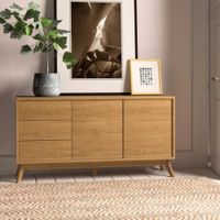 Aparador Contemporáneo Escalar Marrón 145 cm