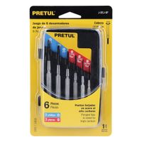 Juego desarmadores de precisión joyero 6 piezas, Pretul