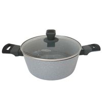 OLLA CON TAPA DE VIDRIO TEMPLADO 24 CM