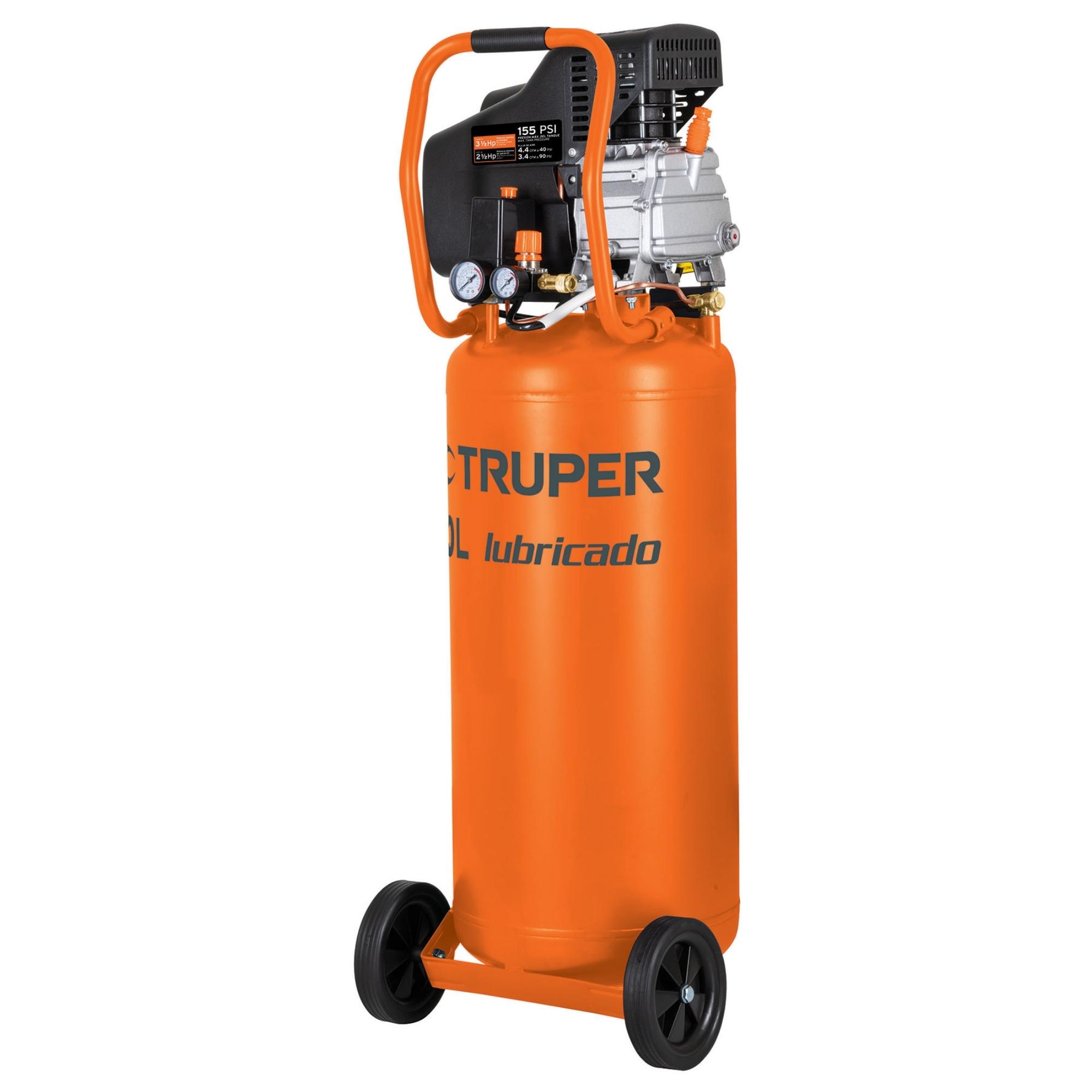 Compresora de aire 80Lt vertical, 3-1/2HP Truper