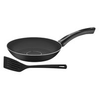 Sartén Tramontina Paris+ en Aluminio con Revestimiento Antiadherente 24cm y Espátula de Nylon 285510