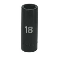 Dado de impacto 1 /2"" largo 6 puntas 18 mm, Truper