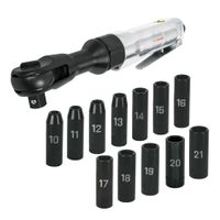 Kit ratchet de impacto + dados de impacto 12 piezas Truper