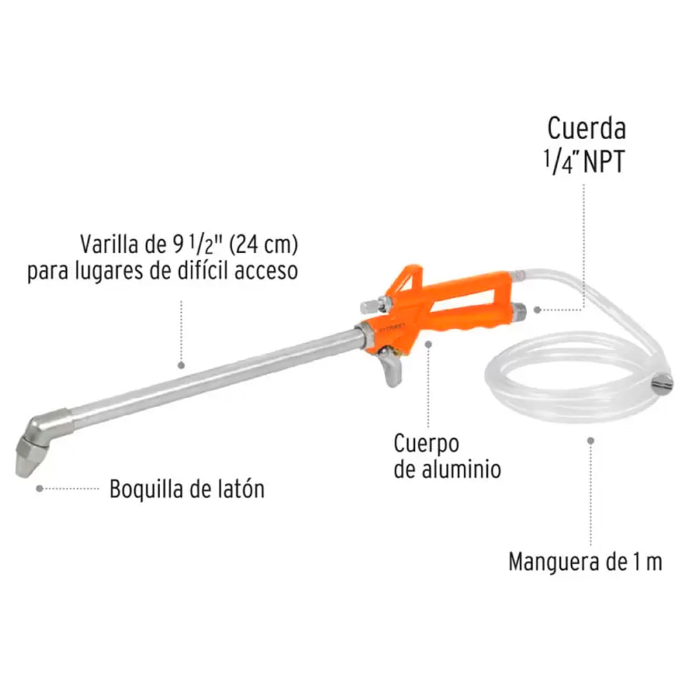 Pistola para limpieza de maquinas 19237 Truper