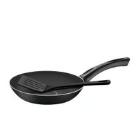 Sartén con Espátula 24 cm Paris Negro Tramontina 17542503 (MO)