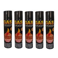 5 Gas Butano Ultra Refinado Recarga Todo Tipo Encendedores