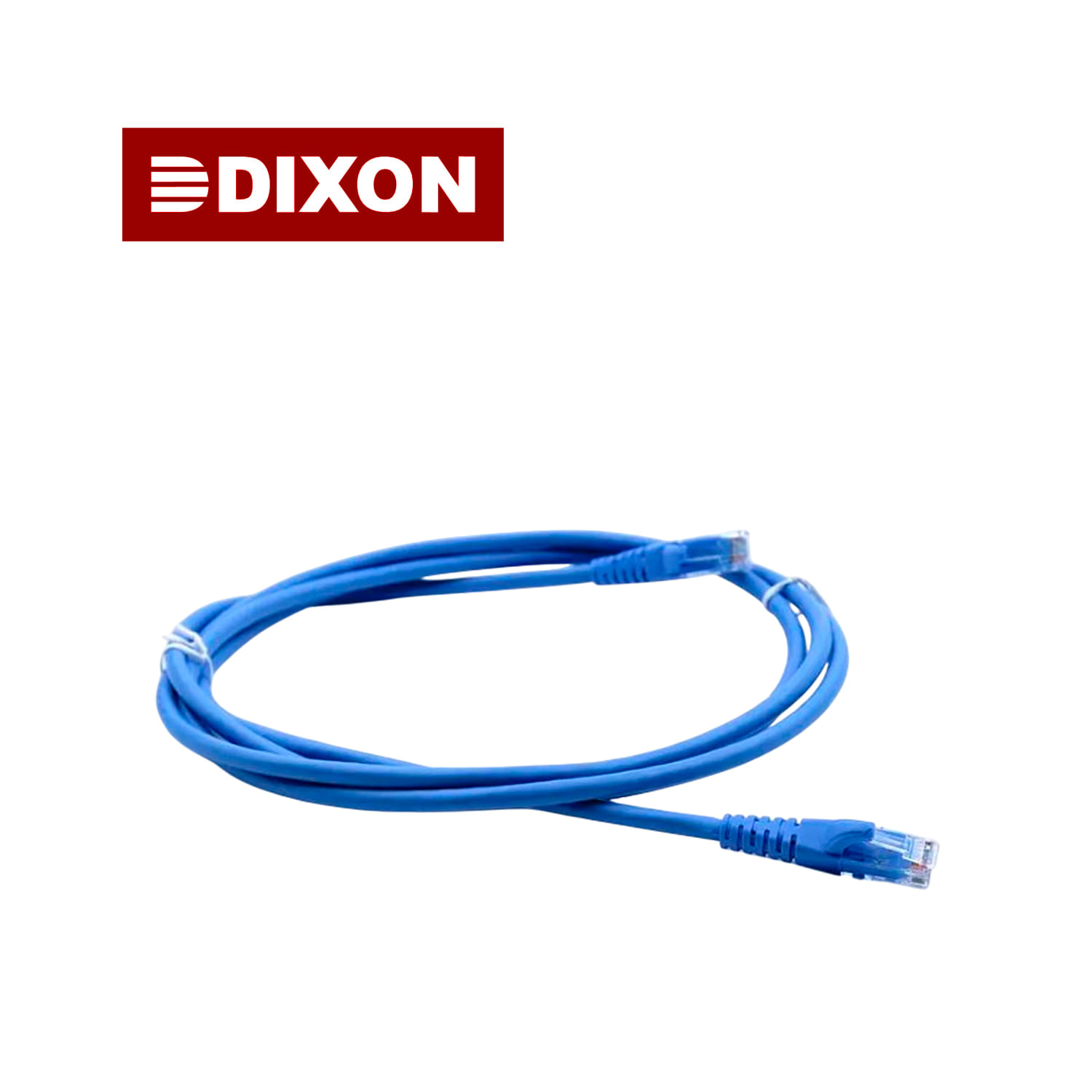 Cable Patch Cord Dixon 2Metros UTP Cat.5e 24 AWG COBRE LSZH RoHS Azul