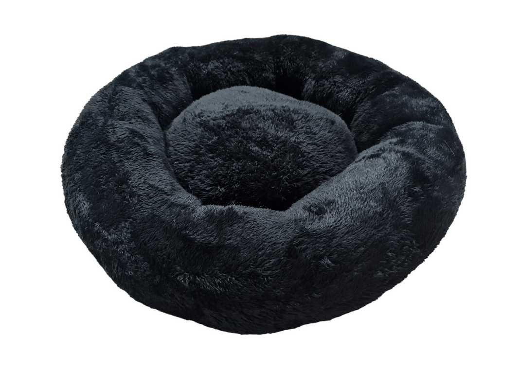 Cama Para Perros y Gatos Donut Lite Negro Talla M MD