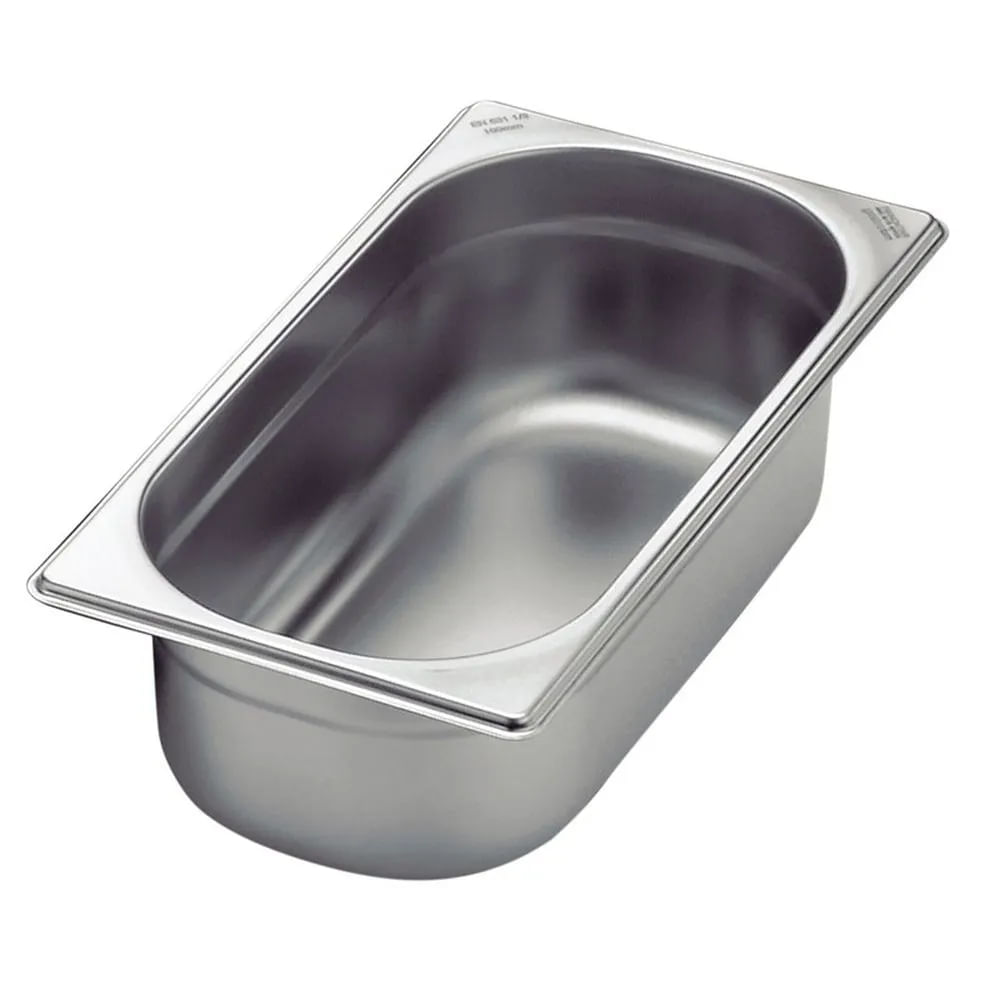 Bandeja Gastronómica 1/3 Acero Inox 325x176x100 mm 10019087 (MO)