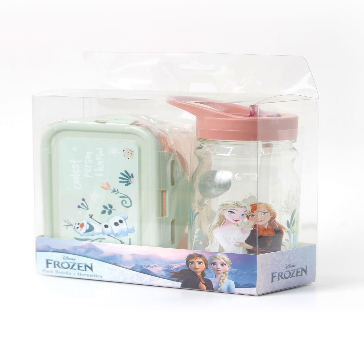 Pack 2 Pcs Frozen Hermetico Y Botella