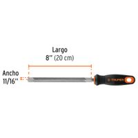 Lima triángulo pesado 8""P  mango comfort grip