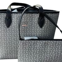 Set Cartera Tote y Mini Cartera guess-Gris