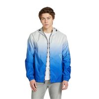 Casaca Cortavientos Hombres Guess Alfa Fz - Celeste