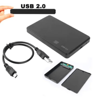 Case Disco Duro Externo Sata 2.5"" Usb 2.0 presion - Negro