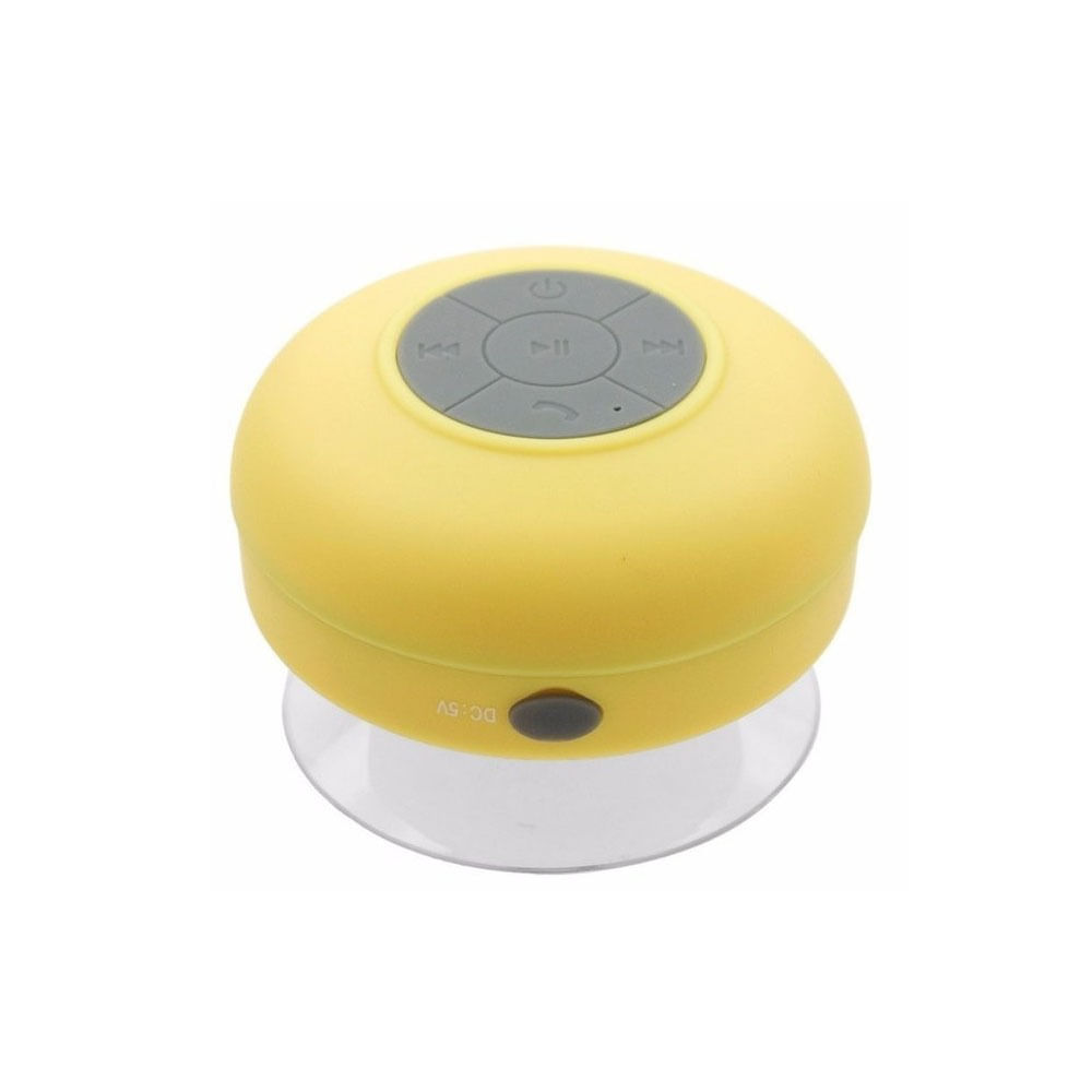 Parlantes Acuatico Bluetooth Manos Libres Microfono Ducha - AMARILLO