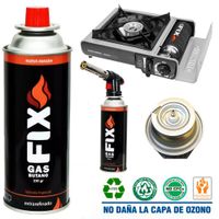 Gas Butano FIX Ultra Refinado valvula universal cocinillas flameadores