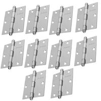 Bisagra cuadrada 3-1/2"" acero cromo mate Hermex Pack 10 piezas