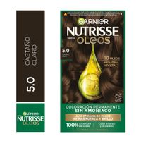 Tinte Capilar Garnier NUTRISSE Oleos 5.0 Castaño Claro Caja 1un