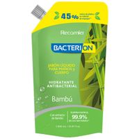 Jabón Líquido BACTERION Bambu 2 en 1 Doypack 1L