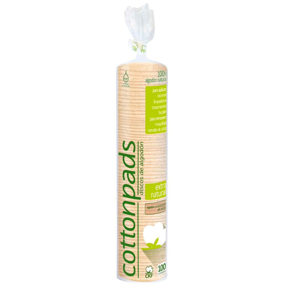 Discos de Algodón CKF Extra Natural Bolsa 100un