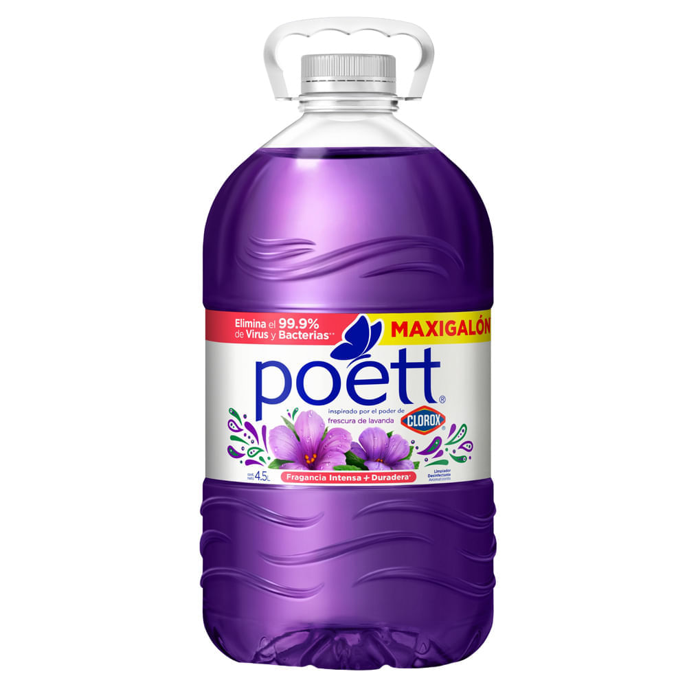 Limpiador POETT Frescura de Lavanda Botella 4.5L