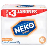Jabón NEKO Antibacterial Avena 3un x110g