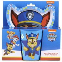 Set Plato con Vaso Paw Patr H SCOOL