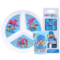Set Plato con division Pocoyo H SCOOL