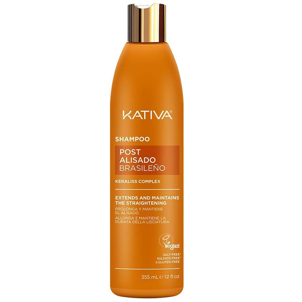 Shampoo KATIVA Post Alisado Brasileño Frasco 355ml