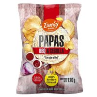 Papas en Ondas BUCKY BBQ y Cebolla Bolsa 120g