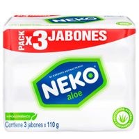 Jabón NEKO Antibacterial Aloe 3un x 110g