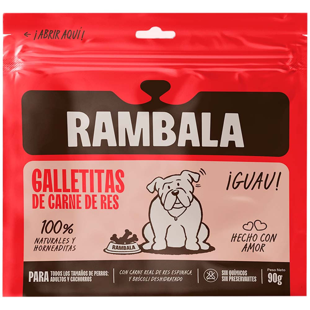 Galleta de Carne para Perros RAMBALA Bolsa 90Gr