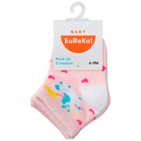 Medias Pack x3 Mod7 Bebé Niña BABY EUREKA