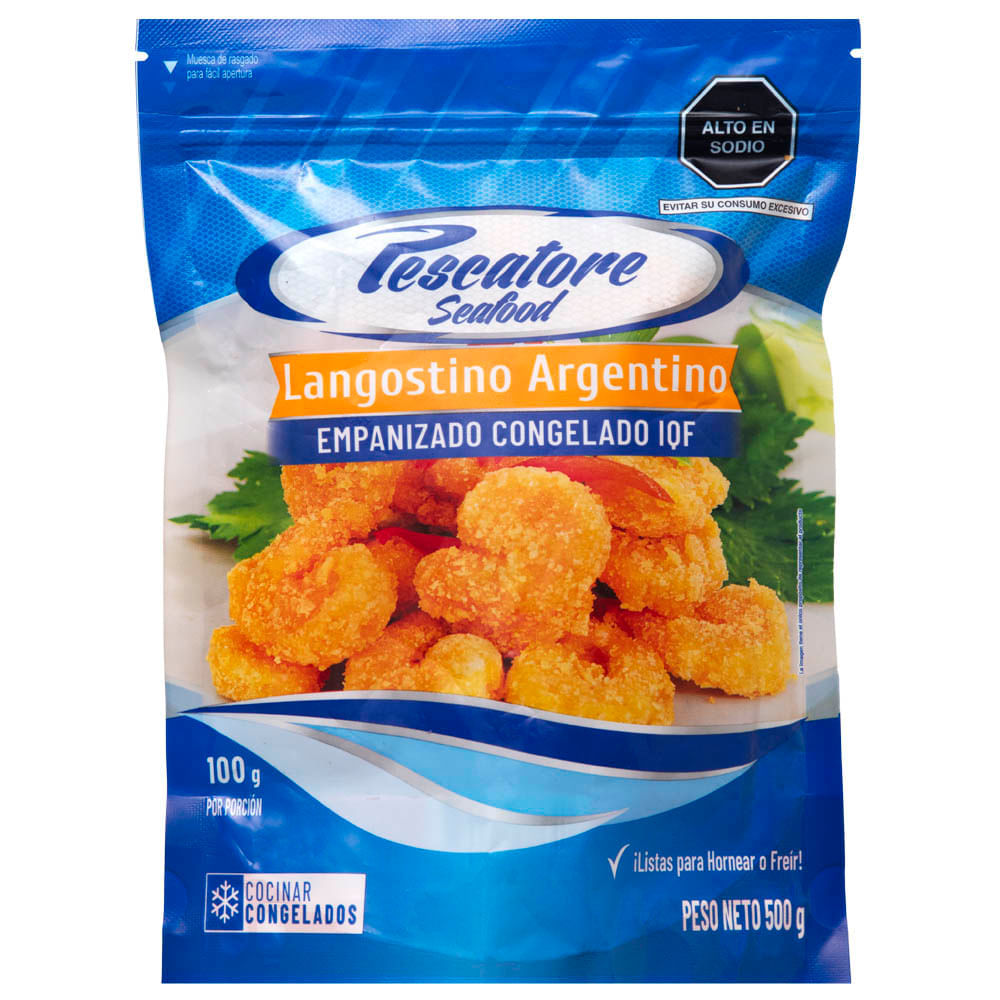 Langostino Empanizado PESCATORE Bolsa 500g