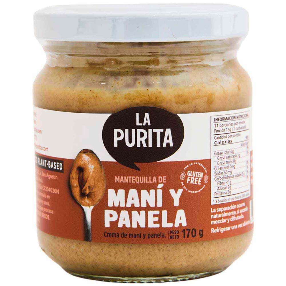 Mantequilla de Maní LA PURITA Panela Pote 170g