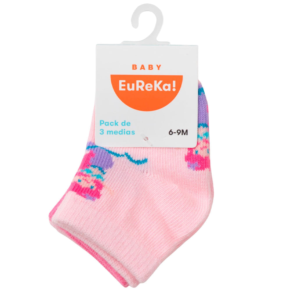Medias Pack x 3 Mod8 Bebé Niña BABY EUREKA