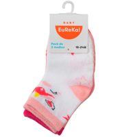 Medias Pack x3 Mod10 Bebé Niña BABY EUREKA