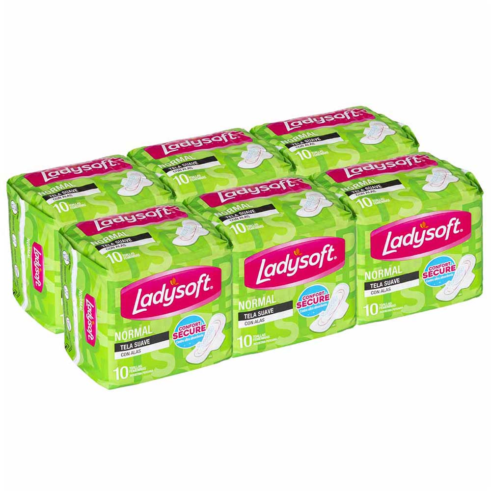 Toalla Higiénica Normal LADYSOFT Paquete 10un