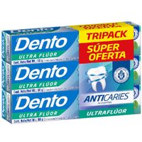 Crema Dental DENTO Anticaries Caja 80g x3un