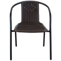 Silla VIVA HOME Acero Marrón Plástico