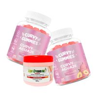 2 Suplemento Aguaje Gomitas + Crema Thermogénesis Tapa roja Lipo Cream